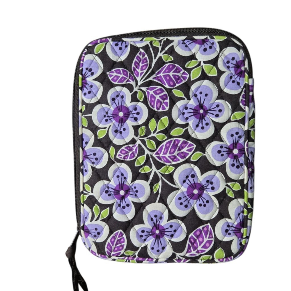 Vera Bradley Plum Petals Fall 2011 Tablet Case I-pad Sleeve Purple Floral Padded